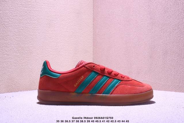 Company-level Adidas Originals Gazelle Indoor clover casual non-slip and wear-re