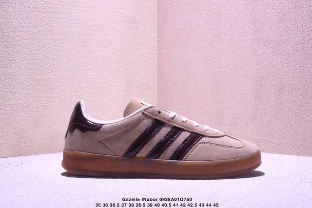 Company-level Adidas Originals Gazelle Indoor clover casual non-slip and wear-re