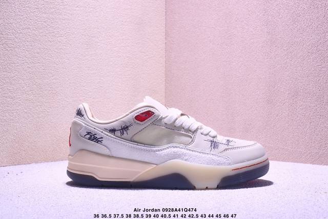 Who Decides War x Air Jordan 4 Flight Court "Coconut Milk" Low-Top Collaboration