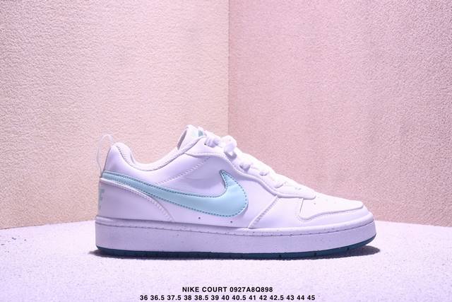 Authentic Nike Court Borough Low, a versatile, breathable, and casual sports sne
