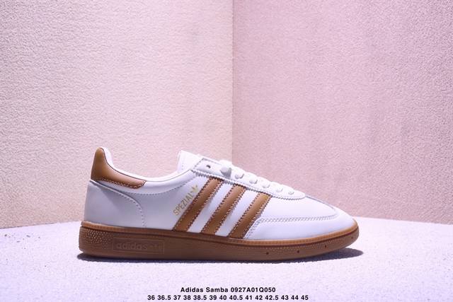Adidas Samba Og Samba Dexun sneakers with 3D Samba gold-stamped logo . Sewing,