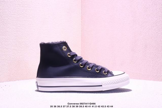New winter gold buckle leather and fur shipment Converse Chuck 1970S fur style