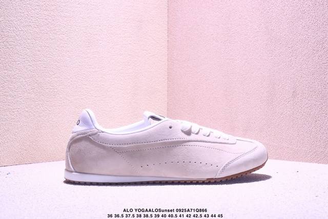 Alo Yogaalosunset's new suede low-top, thin-soled sneakers offer a minimalist st