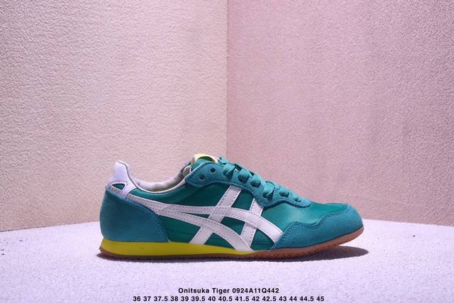 Onitsuka Tiger Serrano retro versatile lifestyle casual shoes unisex green size