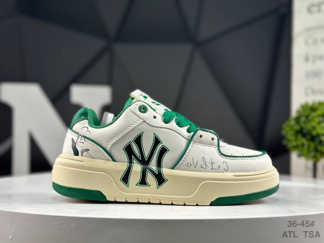 Company-level Mlb Ny printed internet celebrity dad shoes graffiti prank inner