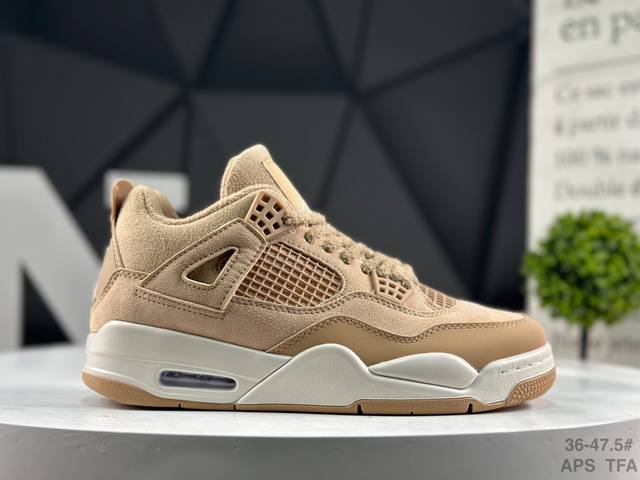 Nike Wmns Air Jordan 4 Retro Desert Yellow Nike Michael Jordan Aj4 generation mi