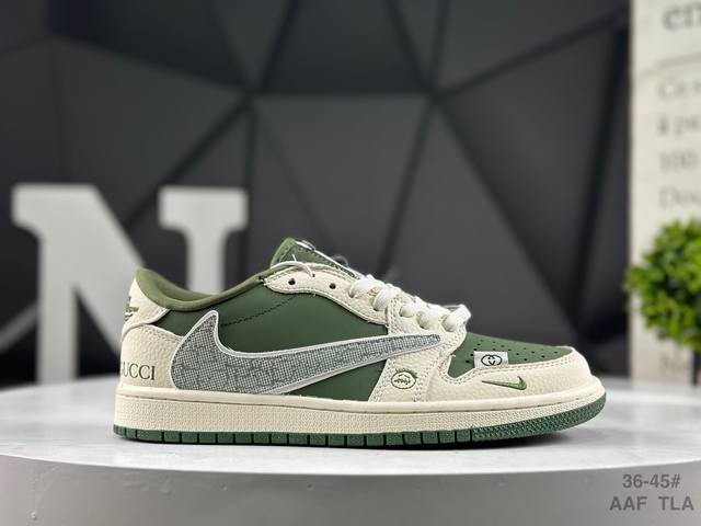 Welfare special price Nike Air Jordan 1 X Travis Scott Aj1 inverted hook Joe One