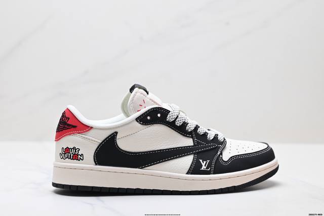 Corporate-grade Nike Air Jordan 1 X Travis Scott Aj1 inverted hook Joe One inve