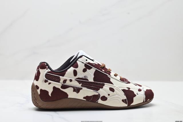 Corporate-grade Puma Speedcat Wild Retro Low-Top Leopard Print Casual Shoes Rac