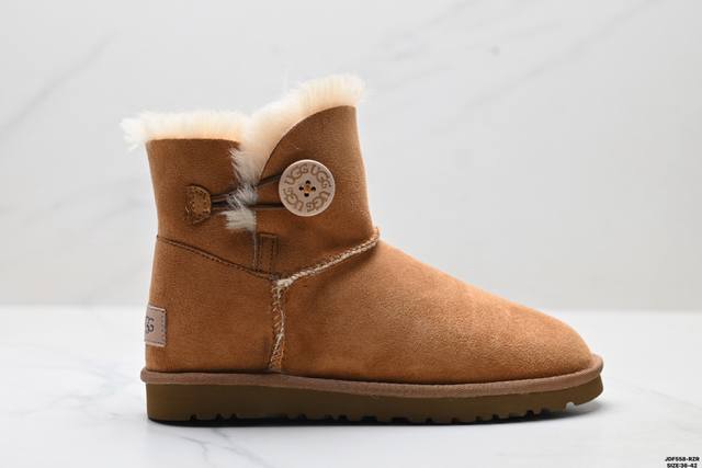 Genuine Ugg Mini Bailey Button II Autumn and Winter European and American Style
