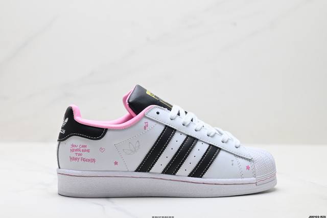 Company-level Adidas Originals Superstar Adidas clover shell head 'Diy' series
