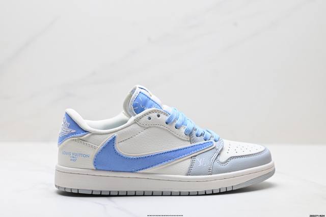 Corporate-level Nike Air Jordan 1 X Travis Scott Aj1 inverted hook Joe One inve