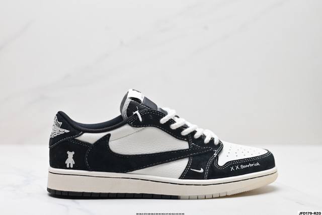 Company-level Aj1 inverted hook Travis Scott X Air Jordan 1 "Reverse Mocha" Aj1