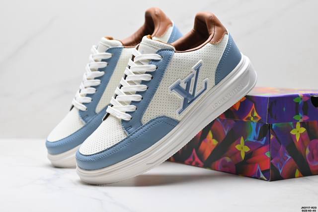 Genuine Louis Vuitton Beverly Hills printed lace-up Louis Vuitton low-top fashi