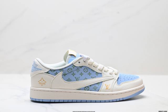 Corporate-level Nike Air Jordan 1 X Travis Scott Aj1 inverted hook Joe One inve