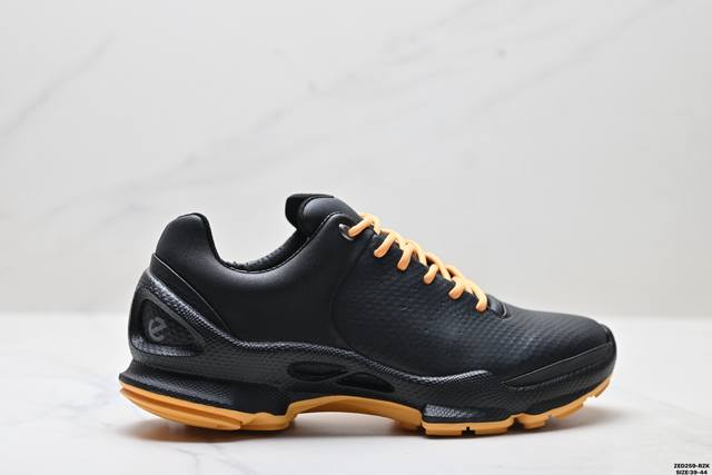Company-level Ecco Biom C series cowhide round toe thick-soled lace-up low-top h