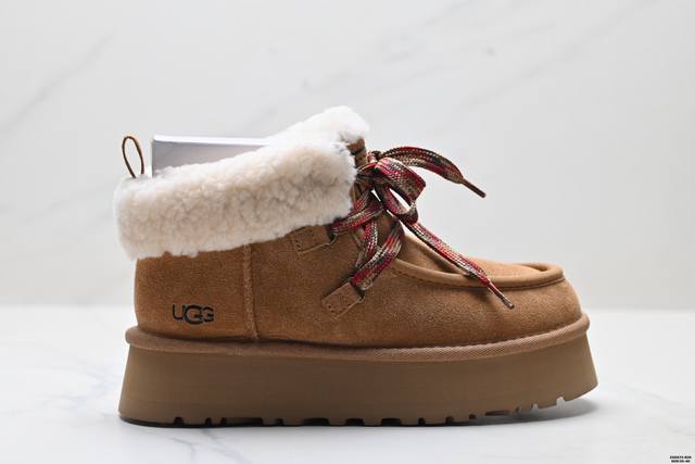 Company-level Ugg Funkarra Fukarra frosted leather warm non-slip plus velvet hei