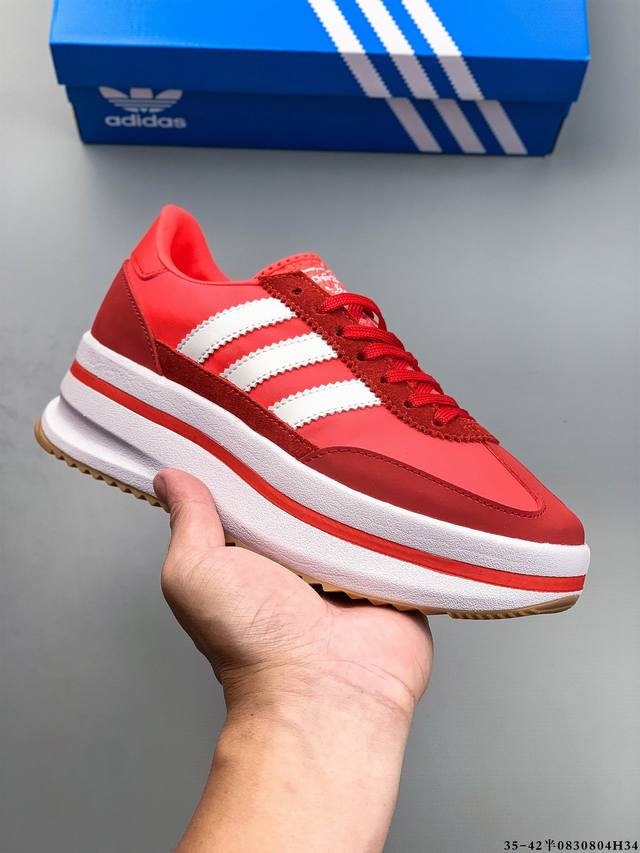 Company level! Adidas SL 72 Stack Adidas thick sole clover retro casual running