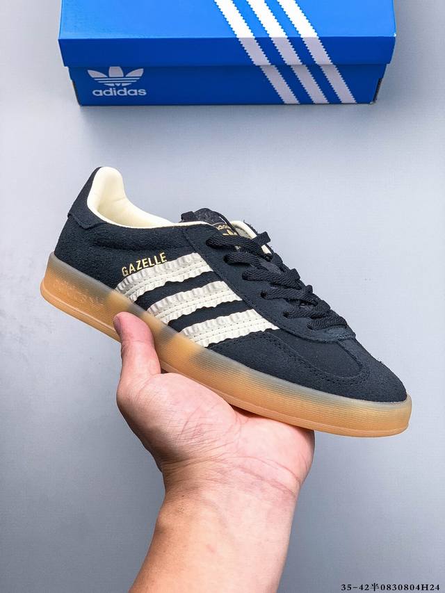 True half size! Adidas Gazelle low-top retro versatile casual sports sneakers 0