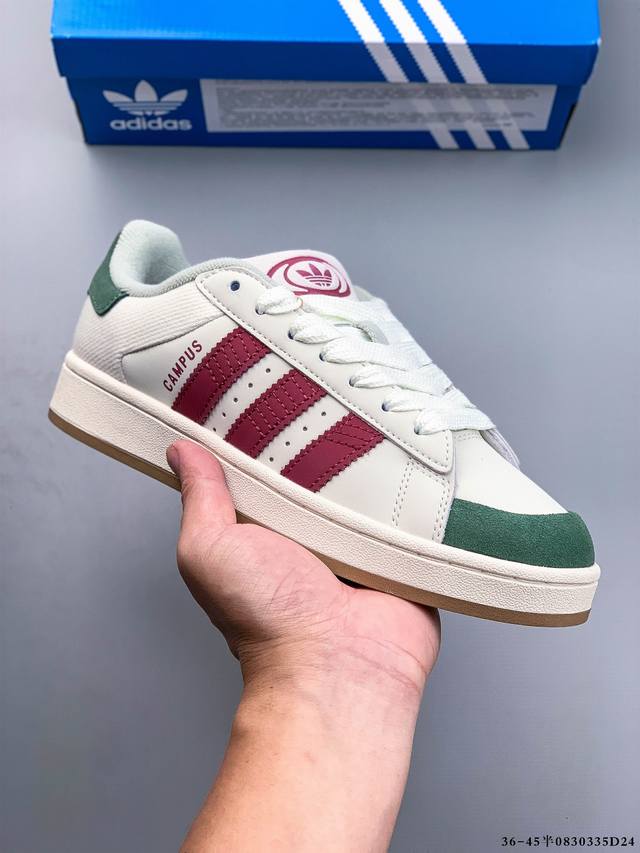 Adidas Originals Campus 80S College Series Classic Retro Low-Top Versatile Casu