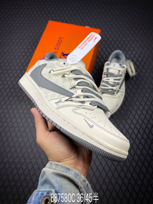 C Corporate-grade Nike Air Jordan 1 X Travis Scott Aj1 inverted hook Joe One inv
