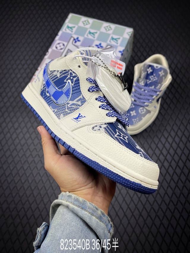 B Company-level Nike Air Jordan 1 Low Aj1 Qiao 1 low-top casual sneakers synchro