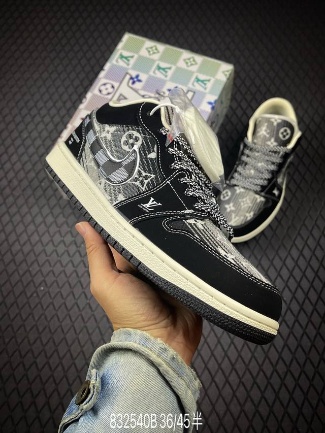 B Company-level Nike Air Jordan 1 Low Aj1 Qiao 1 low-top casual sneakers synchro