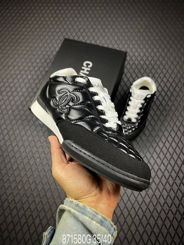 G Chanel Guangzhou factory craftsmanship 2025 new Chanel-style suede round-toe p