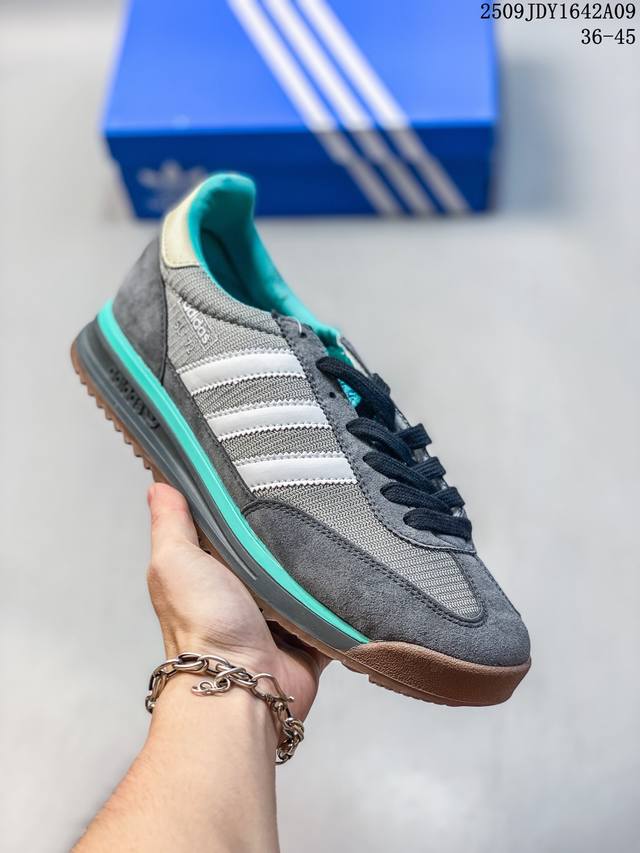 Adidas SL 72 Shoes Classic Retro Thin-Sole Sneakers T-Toe Shoes Trefoil Retro Ca