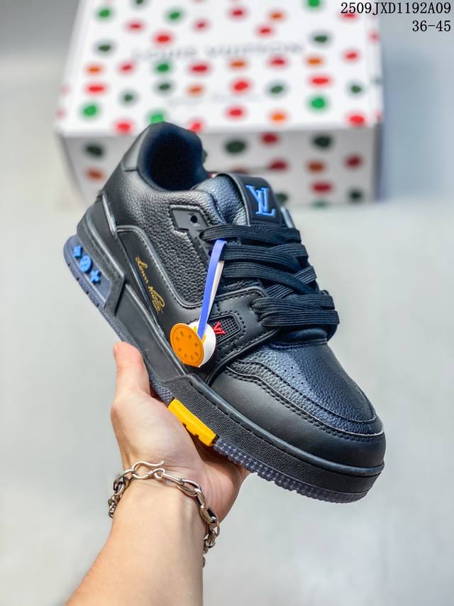 New Lv Louis Vuitton Trainer Sneaker Low casual sports culture versatile sneake
