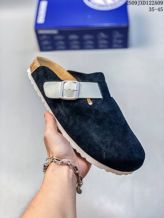 Birkenstock Birkenstock closed toe half-slip shoes plus fleece casual sneakers 9