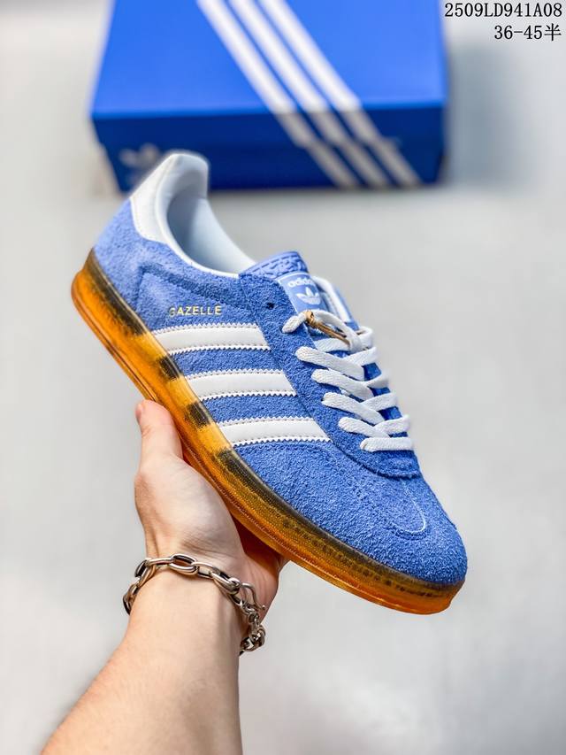Originals Gazelle Comfortable and Versatile Low-Top Grey and White Unisex German