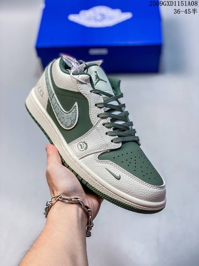 Overseas hit limited edition! Nike Jordan Air Jordan 1 "Gucci co-branded light