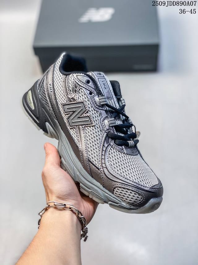New Balance Nb25 new black and silver men's and women's shoes retro dad shoes ca