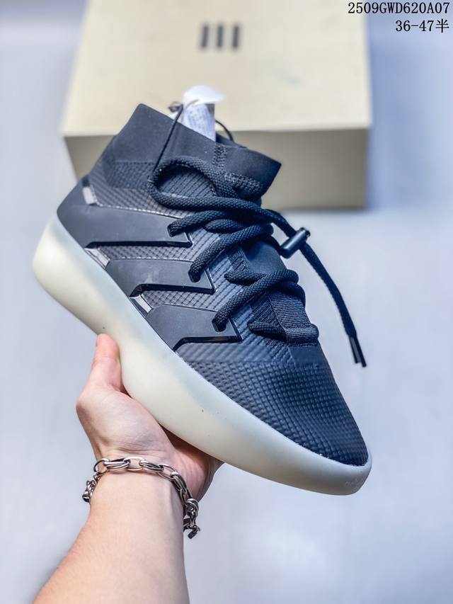 Fear Of God x Adidas Athletics Fog Joint Men's Mid-Top Retro Thick-Sole Basketba
