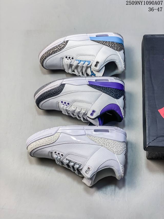 Air Jordan 3 Retro Michael Jordan Aj3 generation mid-top retro casual sports cul