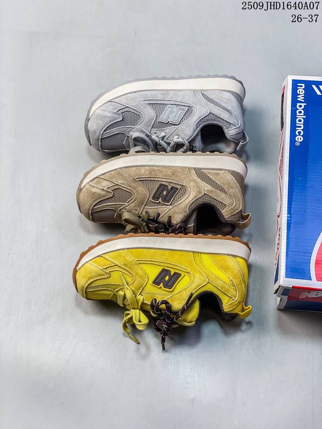 New Balance 2025 new autumn children's sports shoes genuine leather retro fashi