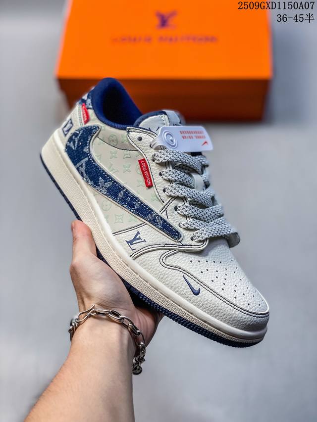 Corporate-level Nike Air Jordan 1 X Travis Scott Aj1 inverted hook Joe One inve