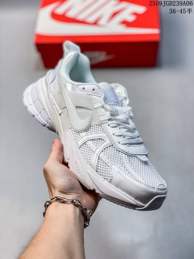 Authentic Nike V2K Run running shoes, retro style mesh breathable sports shoes i