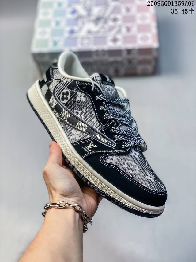 Jordan Air Jordan 1 Low Aj1 Lv Joint Inverted Hook Joe 1 Low-top Retro Culture L