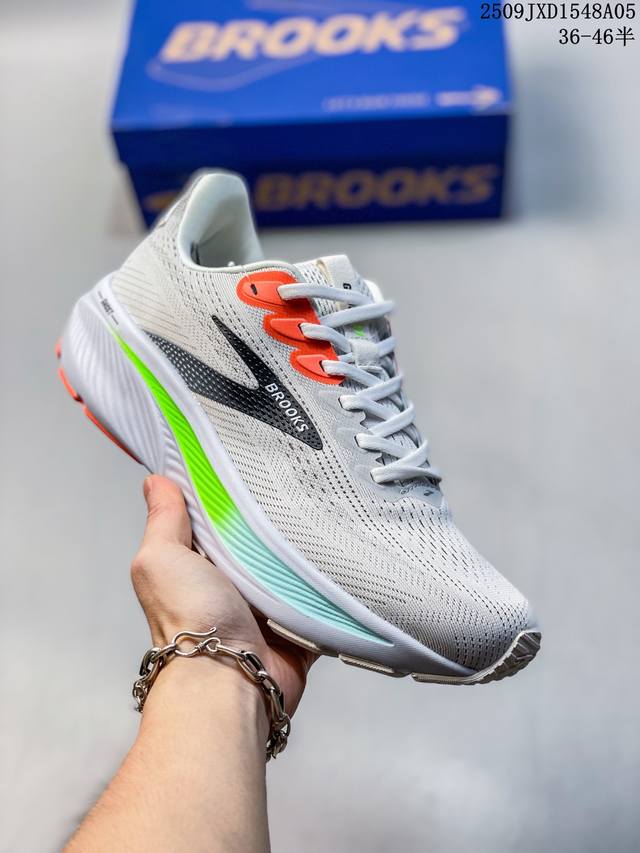 Genuine label with half size Brooks Ghost 17 running shoes men's cushioning spo