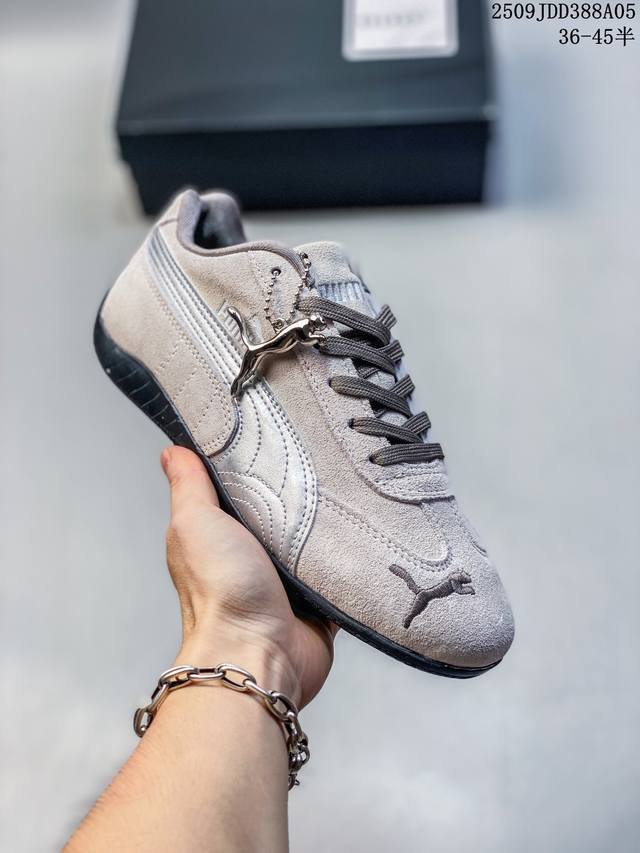 The Puma Speedcat Og is a low-top, German-inspired, retro, versatile racing sho