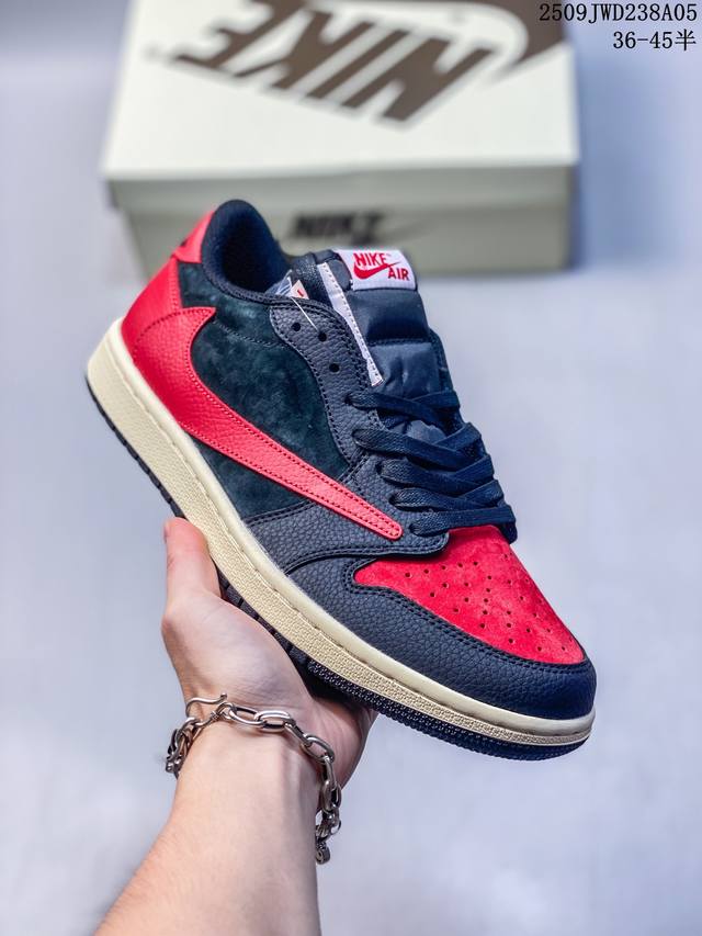 Company-level Nike Air Jordan 1 X Travis Scott Aj1 inverted hook Joe One invert