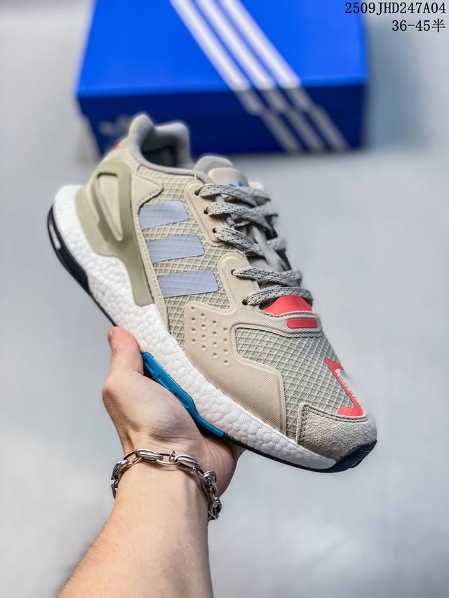 Really explosive with half size Adidas Clover Day Jogger men's low-top fabric b