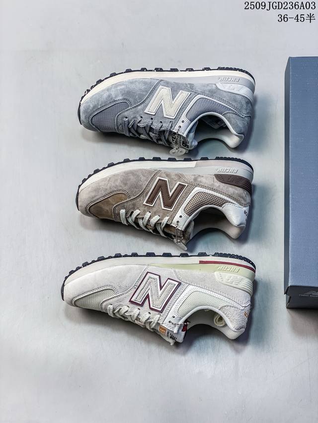 New Balance men's and women's official flagship shoes Nb574 black running shoes