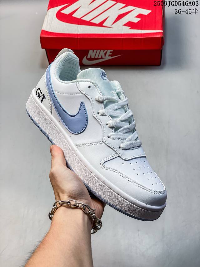 Nike men's and women's sports shoes Court Borough Low customized small air force