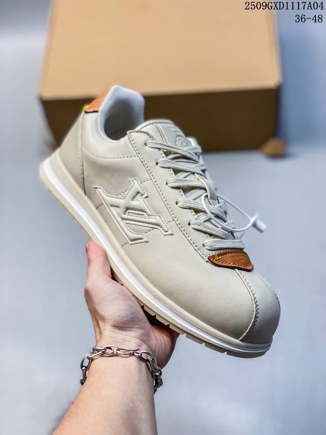 Corporate-grade Louis Vuitton x Nigo co-branded Buttersoft Fw25 round-toe lace-
