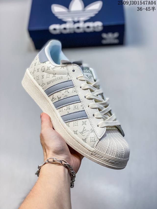 Adidas Originals Superstar non-slip wear-resistant lightweight breathable low-t