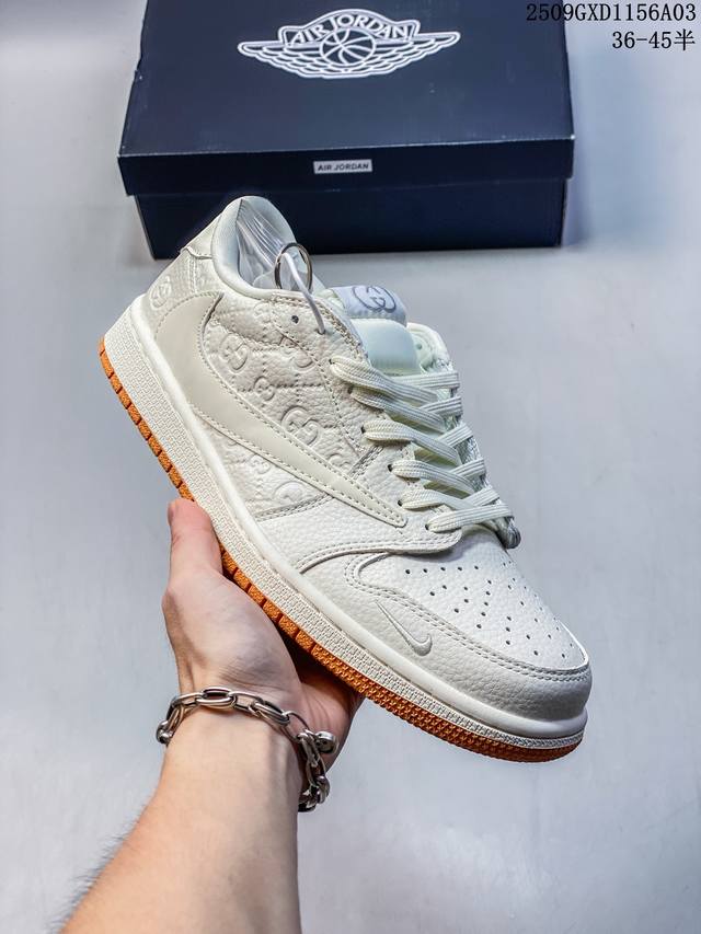 Corporate-level Nike Air Jordan 1 X Travis Scott Aj1 inverted hook Joe One inve