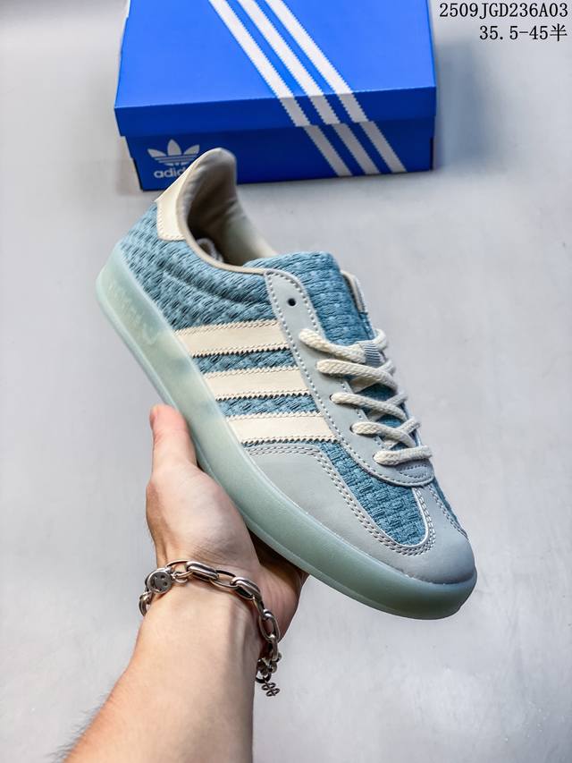 Company-level Adidas Originals Gazelle Indoor clover casual non-slip and wear-re